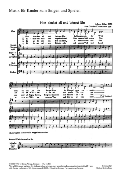 4 Chorsätze Für Kinderchor Von Kretzschmar, Herbst Und Hörbe (HERBST WOLFGANG / HORBE ERNST / KRETZSCHMAR GUNTHE)