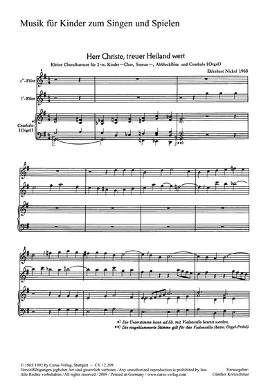 2 Chorsätze Für Kinderchor Von Nickel Und Prautzsch (NICKEL ECKEHARD / PRAUTZSCH LUDWIG)