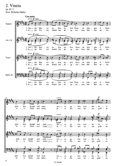 3 Gesänge Op. 42 (BRAHMS JOHANNES)