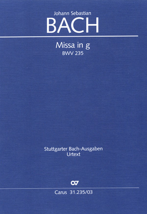 Missa In G (BACH JOHANN SEBASTIAN)