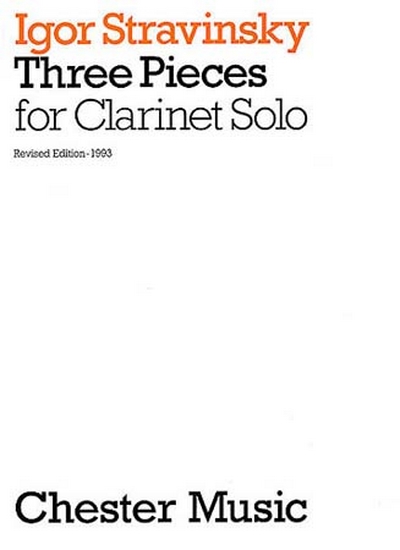 3 Pieces Clarinet Solo (STRAVINSKY)
