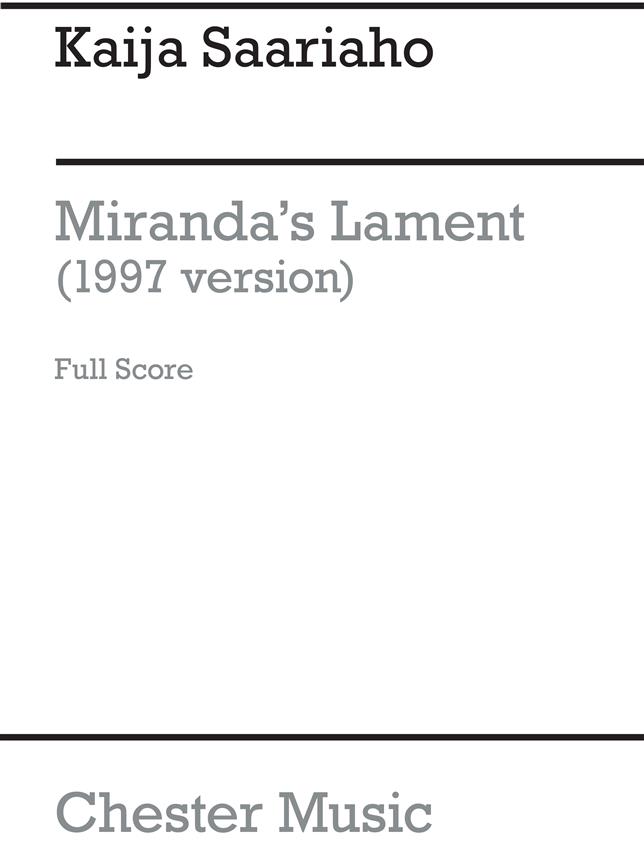 Miranda's Lament 1997 (Score)