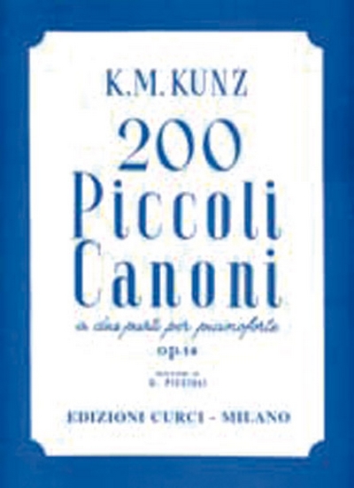 200 Piccoli Canoni (KUNZ KONRAD MAX)
