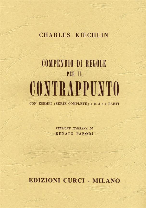 Compendio Regole Per Contrapp (KOECHLIN CHARLES)