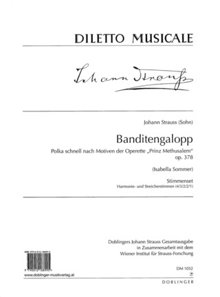 Banditengalopp Op. 378 Op. 378 (STRAUSS JOHANN (FILS))