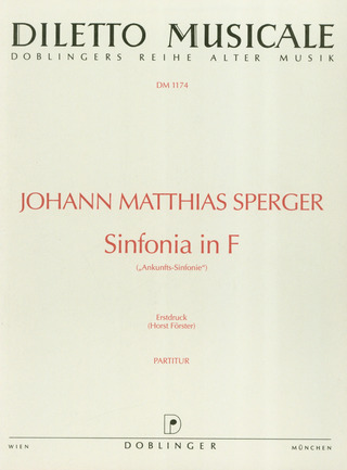 Sinfonia F-Dur (SPERGER JOHANN MATHIAS)