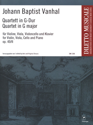 Klavierquartett Nr. 2 In G-Dur Op. 40 / 2 Op. 40/II (VANHAL JOHANN BAPTIST)