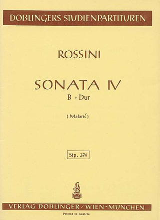 Sonata IV B-Dur (ROSSINI GIOACHINO)