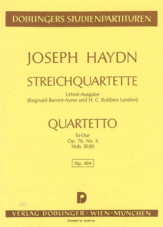Streichquartett Es-Dur Op. 76/6 Op. 76/6
