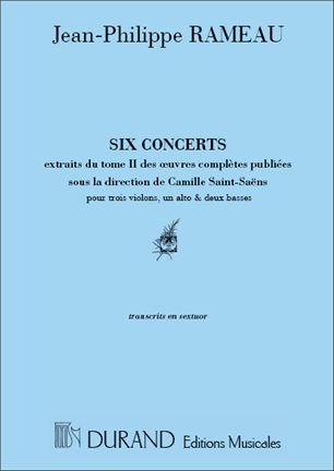 6 Concerts En Sextuor Conducteur (RAMEAU JEAN-PHILIPPE)