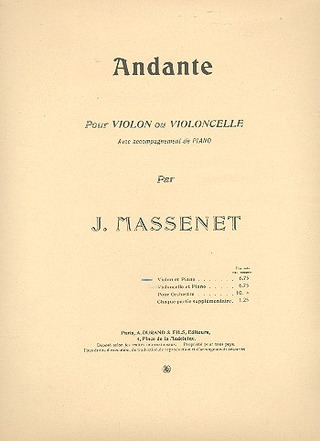 Andante Violon/Piano