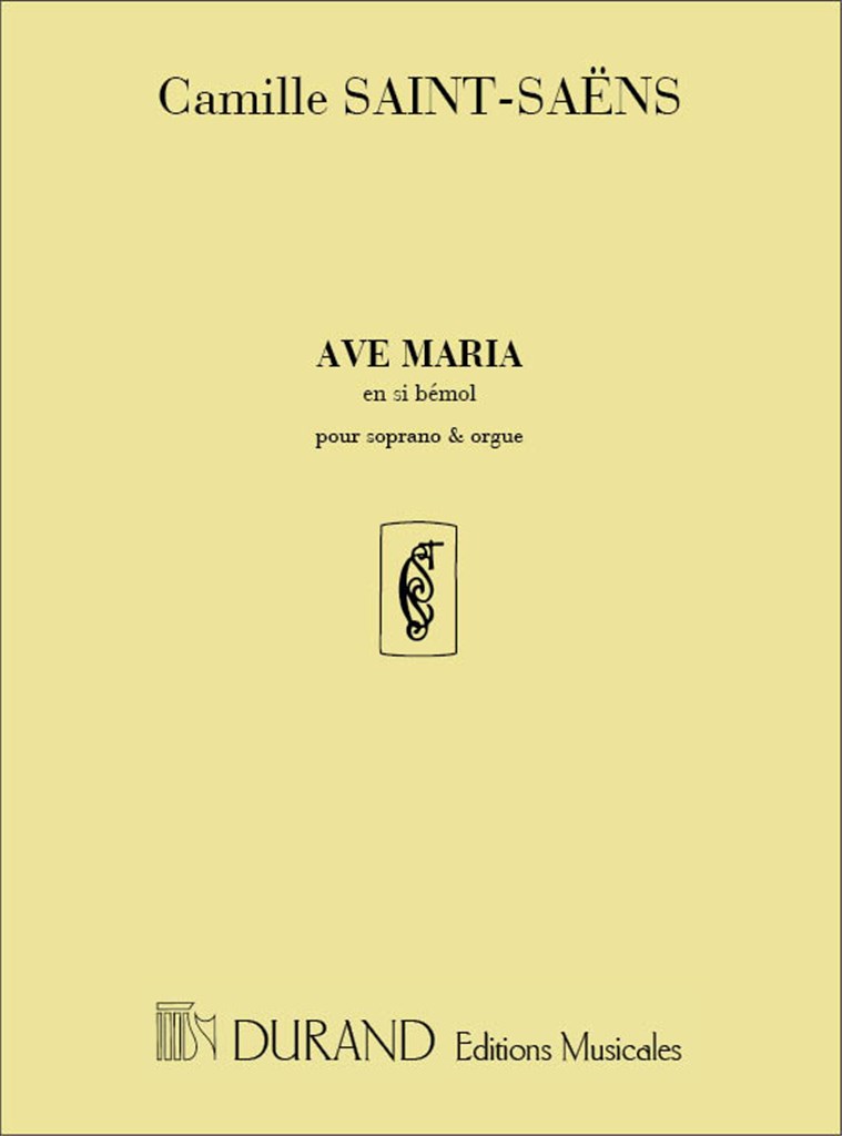 Ave Maria En Mi, Pour Mezzo-Soprano Et Piano