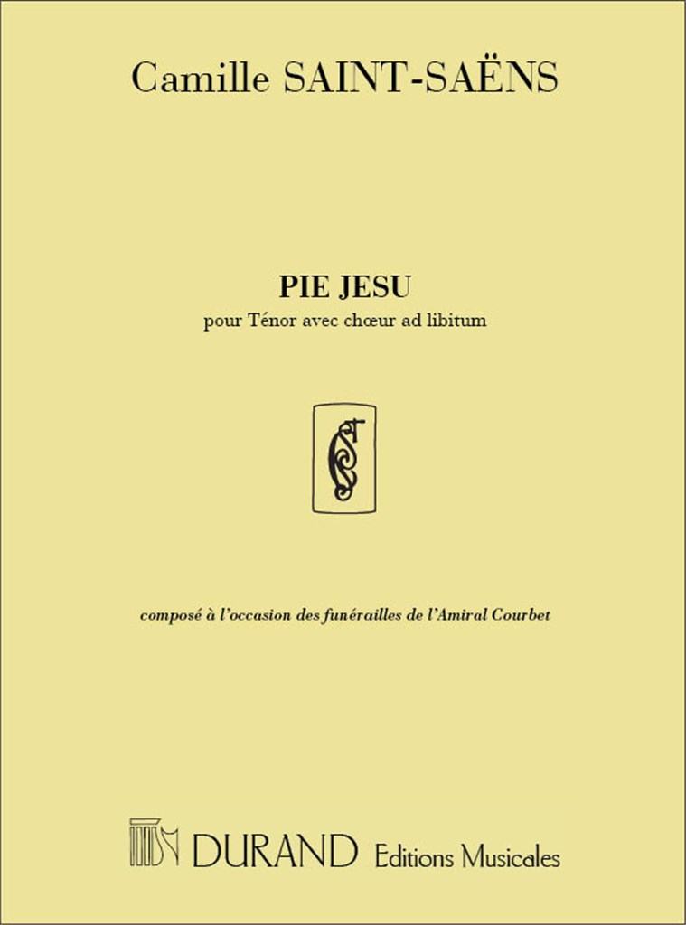Pie Jesu, Pour Basse Et Orgue (SAINT-SAENS CAMILLE)
