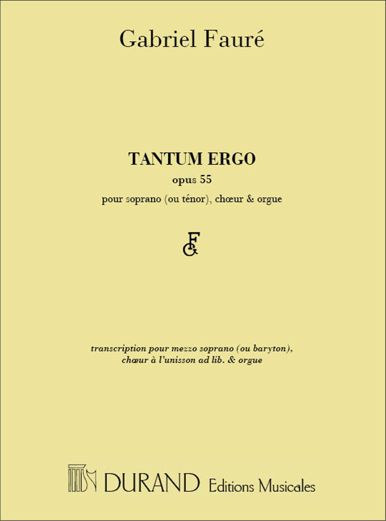 Tantum Ergo Choeur Sopra. Alto Op. 55