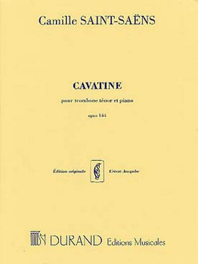 Cavatine Pour Trombone Tenor Et Piano Op. 144 (SAINT-SAENS CAMILLE)