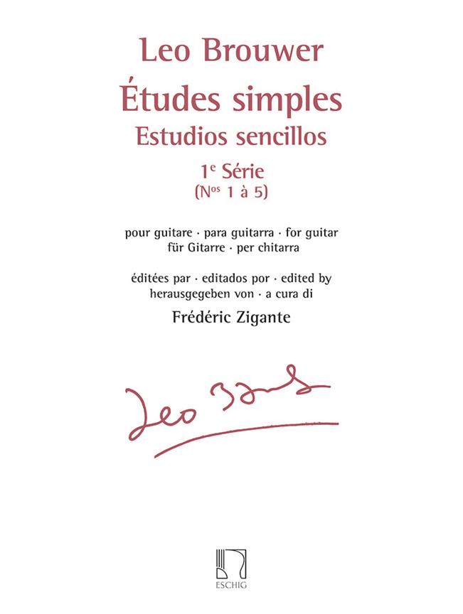 Etudes Simples - Estudios Sencillos - Série 1 (BROUWER LEO)