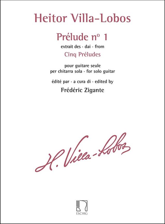 Prélude No 1 - Extrait Des Cinq Préludes (VILLA-LOBOS HEITOR)