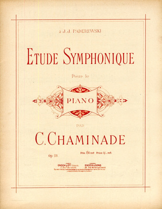 Etude Symphonique Pour Le Piano Op. 28 - Etude De Concert 2ème Recueil No4 (CHAMINADE CECILE)
