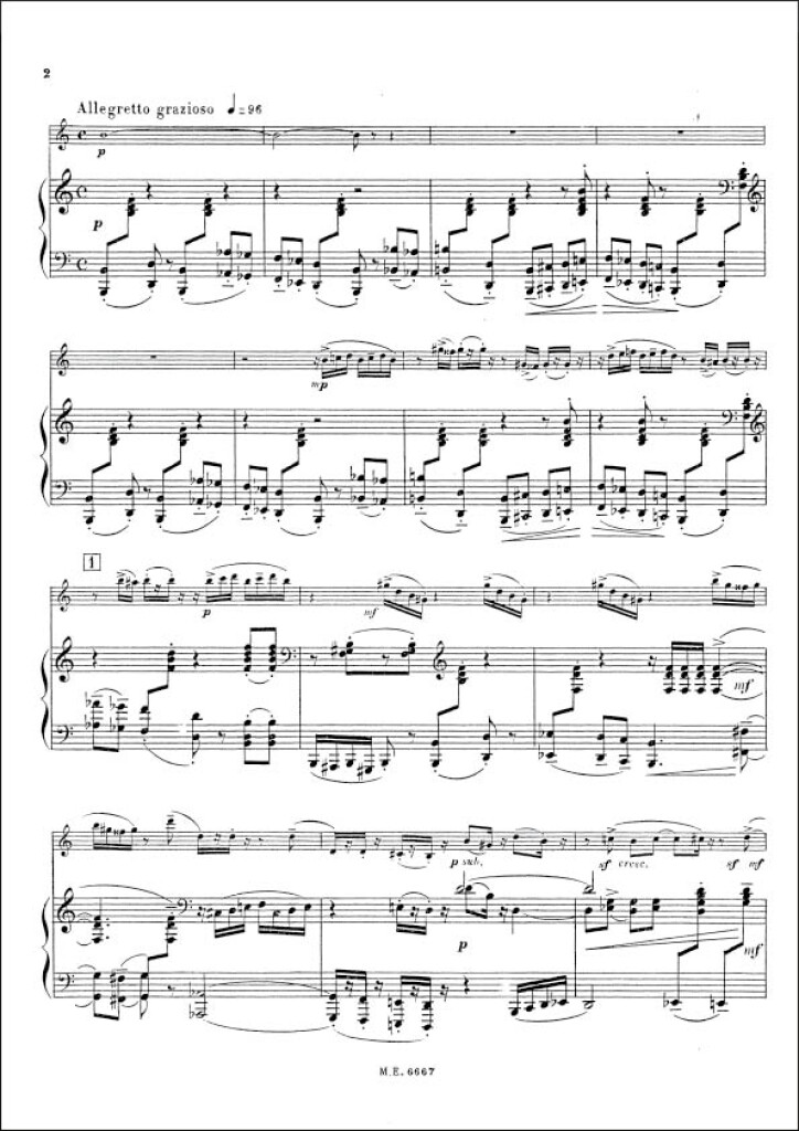 Cadence, Interlude E Rondo, Op. 78 (1952) Pour Saxophone Alto Et Piano