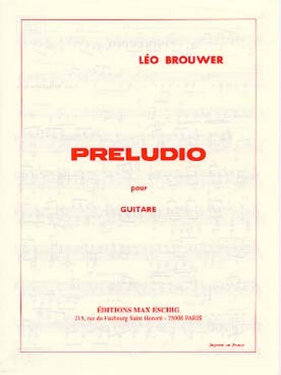Preludio Pour Guitare (BROUWER LEO)
