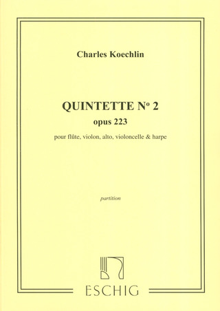 Quintette N. 2, Op. 223 Pour Flûte, Violon, Alto Violoncelle Et Harpe