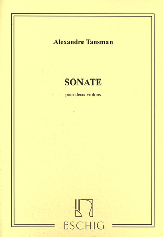 Sonate 2 Violons (TANSMAN ALEXANDRE)