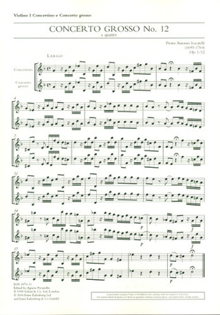 Concerto Grosso Op. 1/12