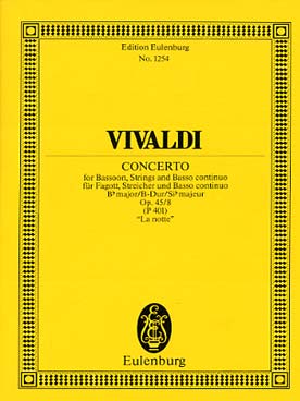Concerto Bb Major Op. 45/8 Rv 501/Pv 401 (VIVALDI ANTONIO)