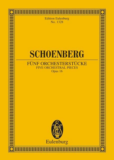 5 Orchestral Pieces Op. 16 (SCHOENBERG ARNOLD)