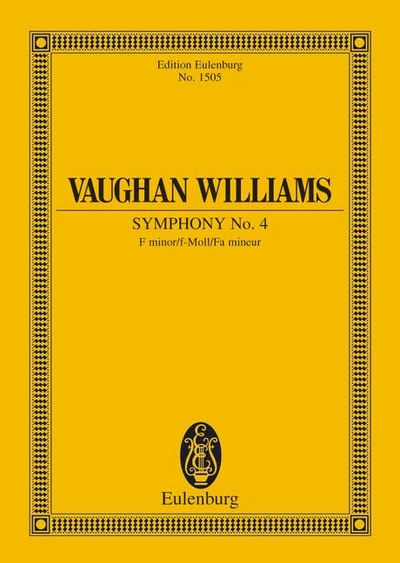Symphony #4 F Minor (VAUGHAN WILLIAMS RALPH)