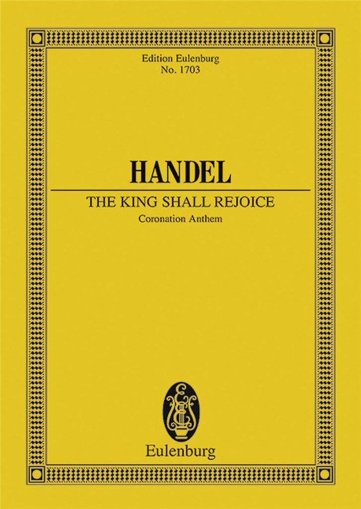 The King Shall Rejoice Hwv 260