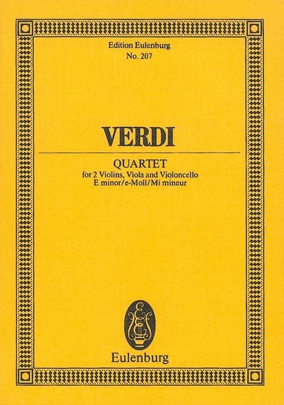 String Quartet E Minor (VERDI GIUSEPPE)