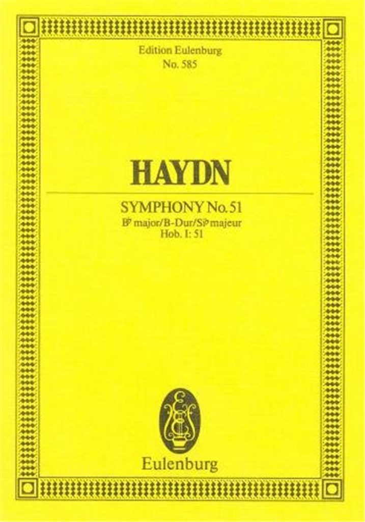 Symphony #51 Bb Major Hob. I: 51