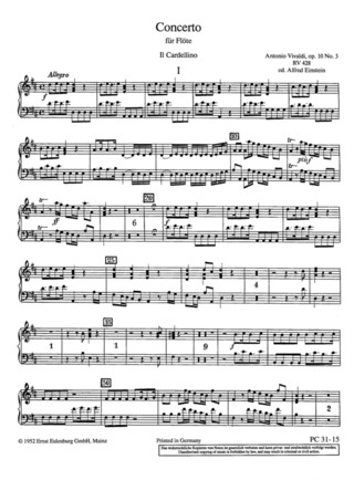 Concerto D Major Op. 10/3 Rv 428/Pv 155 (VIVALDI ANTONIO)