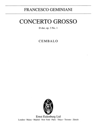 Concerto Grosso D Major Op. 3/1