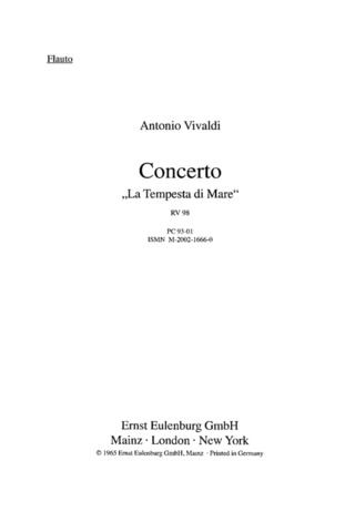 Concerto F Major Op. 44/16 Rv 98 / Pv 261
