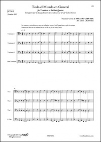 Todo El Mundo En General - F. C. D. Arrauxo - Quatuor De Trombones (ARRAUXO FRANCISCO CORREA DE)