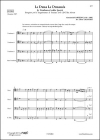La Dama Le Demanda - A. D. Cabezon - Quatuor De Trombones (CABEZON ANTONIO DE)