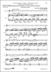 Fantaisie Et Variations Surle Carnaval De Venise- J. B. Arban - Cornet Et Piano (ARBAN JEAN-BAPTISTE)