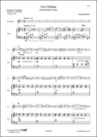 Cor Hydrae - P. Proust - Clarinette Et Piano (PROUST PASCAL)