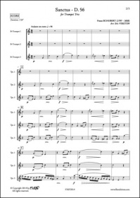 Sanctus - D. 56 - F. Schubert - Trio De Trompettes (SCHUBERT FRANZ)