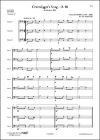 La Chanson Du Fossoyeur - D. 38 - F. Schubert - Trio De Bassons (SCHUBERT FRANZ)