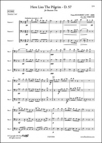 Here Lies The Pilgrim - D. 57 - F. Schubert - Trio De Bassons (SCHUBERT FRANZ)