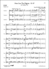Here Lies The Pilgrim - D. 57 - F. Schubert - Trio De Trombones (SCHUBERT FRANZ)
