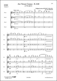 Ave Verum Corpus K.618 - W. A. Mozart - Quatuor De Flûtes (MOZART WOLFGANG AMADEUS)