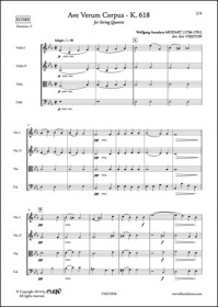 Ave Verum Corpus K.618 - W. A. Mozart - Quatuor A Cordes (MOZART WOLFGANG AMADEUS)