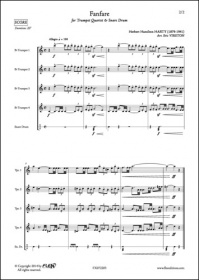 Fanfare - H. H. Harty - Quatuor De Trompettes Et Caisse Claire (HARTY HAMILTON)
