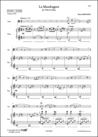 La Mandragore - P. Bernard - Alto Et Piano (BERNARD PATRICE)