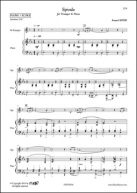 Spirale - A. Meier - Trompette Et Piano (MEIER ARNAUD)