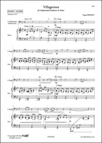 Villageoises - P. Proust - Euphonium/Saxhorn Et Piano (PROUST PASCAL)